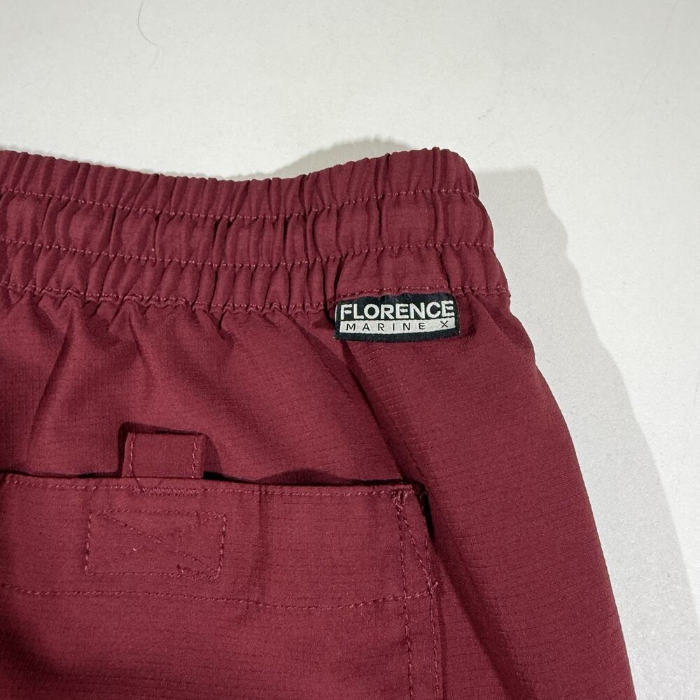 Florence Marine X Board Shorts Men's Size Small Red Beach Surf Swim Stretch EUC - Picture 5 of 8